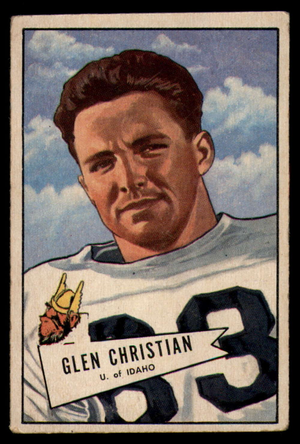 1952 Bowman Small #54 Glen Christian VG Very Good 