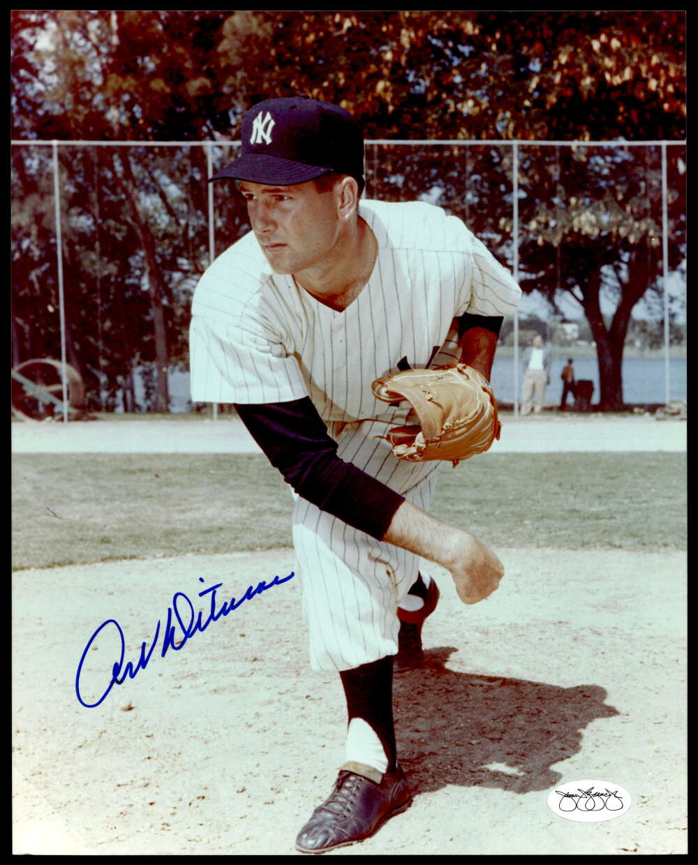 Art Ditmar 8 x 10 Photo Signed Auto JSA Sticker Only New York Yankees